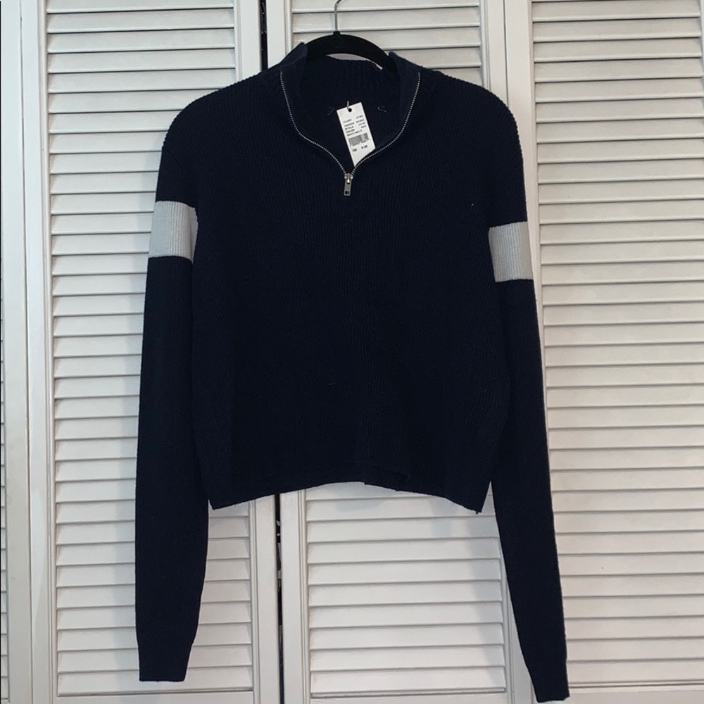 NWT Brandy Melville Quarter-Zip Sweater